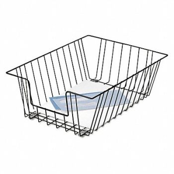 FELLOWES Wire Desk Tray Organizer 1-Tier Black, 56XG50