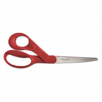 FISKARS Left-Hand Scissors 8 Red, 56XJ63