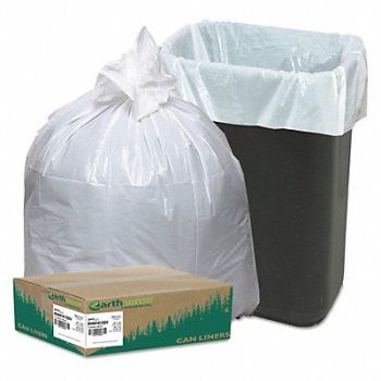 EARTHSENSE COMMERCIAL Tall Kitchen Bags 13-16gal. White PK150, 56XK76