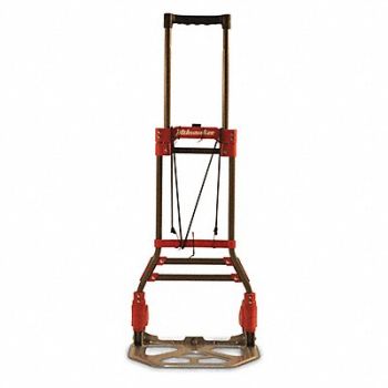 MILWAUKEE HAND TRUCKS Fold up Truck with Steel Toe Plate, 56YK52