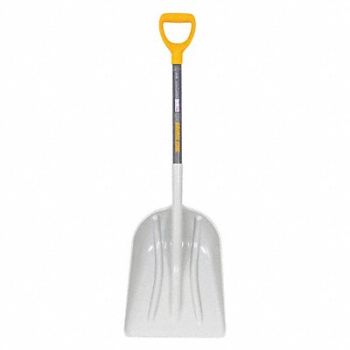 TRUE TEMPER Poly Scoop w/ D-Grip Hardwood Handle, 56YK97