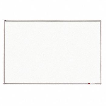 QUARTET Whiteboard 4ft.x8ft. Porc Aluminum, 56YV83