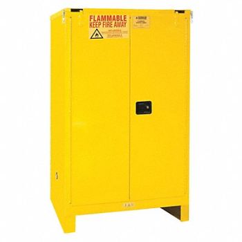 DURHAM MFG Safety Cabinet Self Close 90 gal Legs, 56YW63