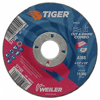 TIGER CMB-4-1/2 X 1/8 X 7/8 AO Type 27 COMBO, 43YR15