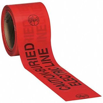 KLEIN TOOLS Caution Barricade Red 1000 ft, 807GU8