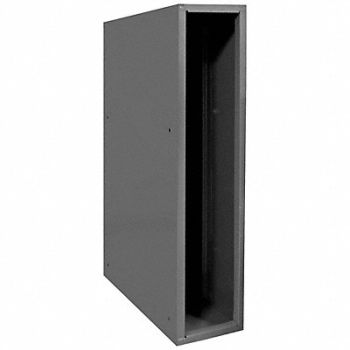 DURHAM MFG Storage Cabinet 1 Opening Gray Steel, 49H244