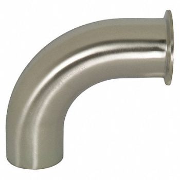 DIXON VALVE COUPLING Polished 90 Clamp x Weld Elbow 316LSS 2, 58CM94