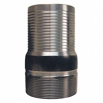 DIXON VALVE COUPLING King Nipple NPT Threaded Unplated ST 4, 58CN75
