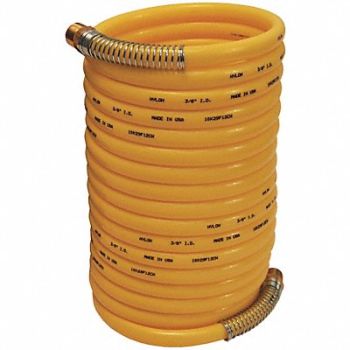 DIXON VALVE COUPLING Self Storing Hose 1/4 MNPT 1/4 ID 25ft., 58CR69