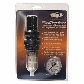 DIXON VALVE COUPLING Series1-Carded Mini Filter/Reg Auto 1/4, 58CV70