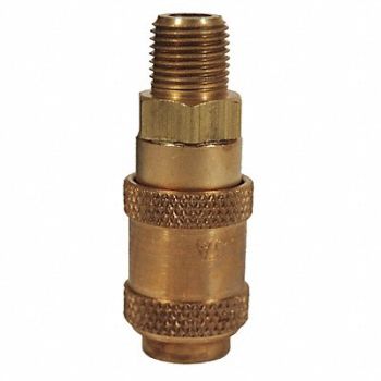 DIXON VALVE COUPLING A Series Male Coupler Brass NPTF 1/8, 58CW01