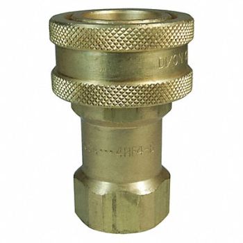 DIXON VALVE COUPLING HSeries Poppet FNPT 3/4 Coupler 3/4 BR, 58CY21
