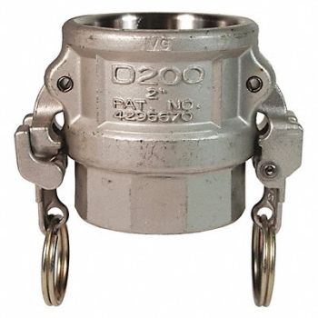 DIXON VALVE COUPLING Cam and Groove Coupling 6 316 SS, 55MH89