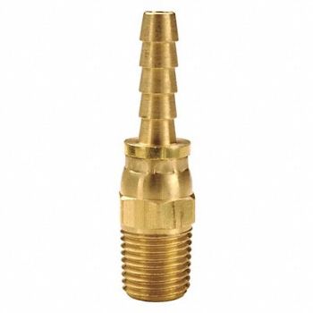 DIXON VALVE COUPLING MNPTF Swivel 1/4 xHose Barb 1/4, 58DD59