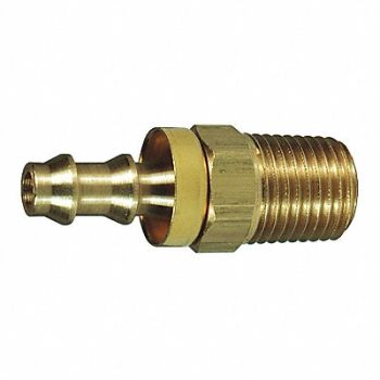 DIXON VALVE COUPLING Push on Hose Fitting 1/2 x3/8 BarbxNPT, 58DF48