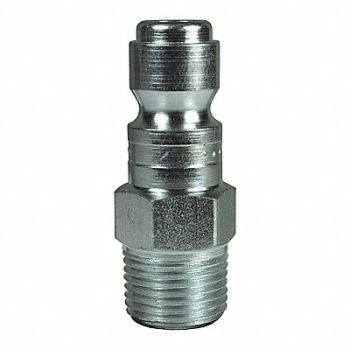 DIXON VALVE COUPLING Industrial Male Plug Steel 1/4, 58DK70