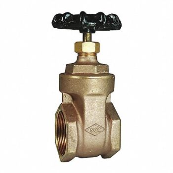 DIXON VALVE COUPLING Brass Gate Valve 1-1/4, 58DU34