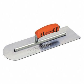 KRAFT TOOL Cement Finish Trowel Round/Square 14x4, 58EW32
