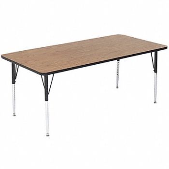 CORRELL INC. HighPressure LaminateTable 36x72 M Oak, 58HL76