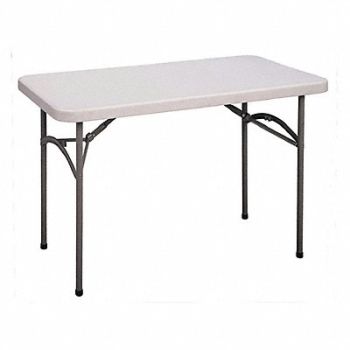 CORRELL INC. Eco Blow-Molded FoldingTable 24x48 Gray, 58HN98