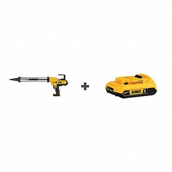 DEWALT Caulk Gun Kit 20V DC 600 mL Enclosed, 58JL89