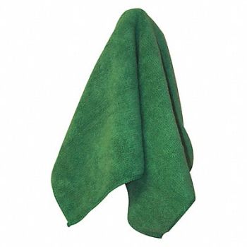 MICROFIBER TECHNOLOGIES Microfiber Cloth Gen Purpose 16x16 Green, 58LA94