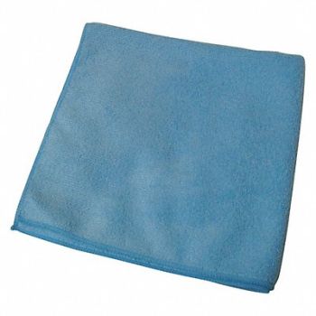 MICROFIBER TECHNOLOGIES Microfiber Cloth Gen Purpose16x16 Blue, 58LA97