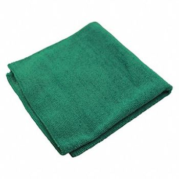 MICROFIBER TECHNOLOGIES Microfiber Cloth Lightweight 16x16 Green, 58LC03