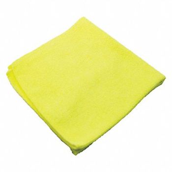MICROFIBER TECHNOLOGIES Microfiber Cloth Lightweight 16x16 Yel, 58LC07