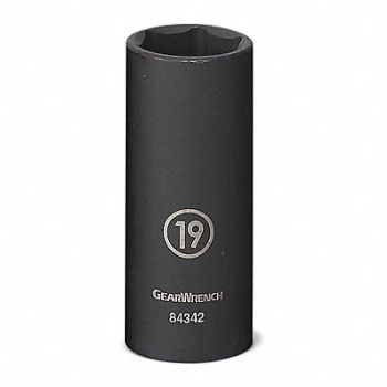 GEARWRENCH Deep Impact Socket 3/8 Drive 6pt. 18mm, 58LD27