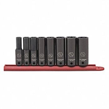 GEARWRENCH Impact Socket Set 3/8 D 6pt. SAE 8pcs., 58LD52