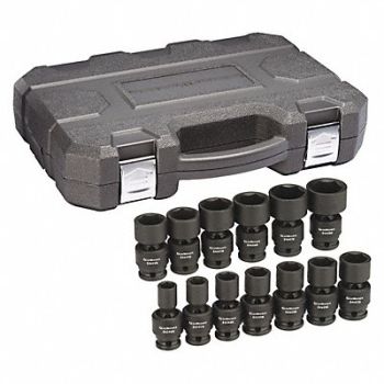GEARWRENCH SAE Impact Socket Set 1/2 D 13pcs., 58LD68