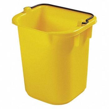 RUBBERMAID COMMERCIAL PRODUCTS Disinfecting Pail 5 qt Yellow, 58LM07