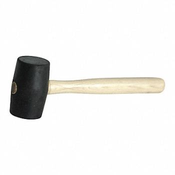 KEYSCO TOOLS Mallet Rubber 24 oz Black, 58LZ19