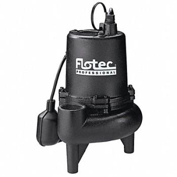 FLOTEC Sewage Pump Cast Iron 3/4 HP, 58MW87