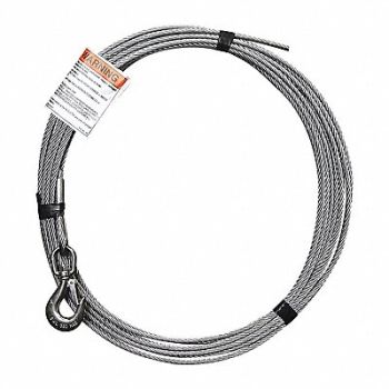 OZ LIFTING PRODUCTS Cable Assembly Galvanized 1/4 x 45 ft, 58RH62