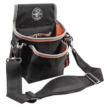 KLEIN TOOLS Black Tool Pouch Ballistic Nylon, 58UR21