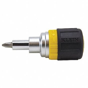 KLEIN TOOLS Multi-Bit Screwdriver NumBits 2, 58UR41