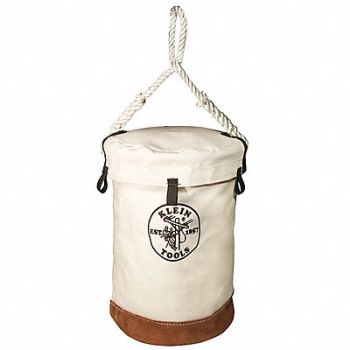 KLEIN TOOLS Leather Bottom Bucket with Top, 58UR99