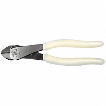 KLEIN TOOLS Hi-Viz Diagonal Cutting Pliers Angled, 58UT34