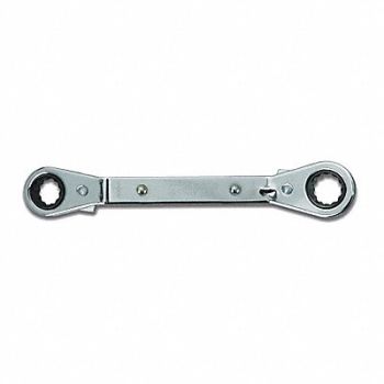WILLIAMS Ratcheting Box Wrench 3/8 x 7/16, 58XJ22