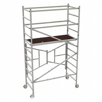 METALTECH Scaffold with Guardrail EasySet Alum 6ft, 58YT89