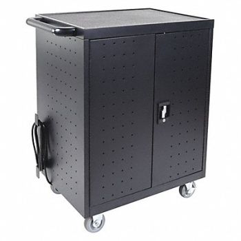 LUXOR Laptop/Chromebook (32)Charging Cart, 58ZY46