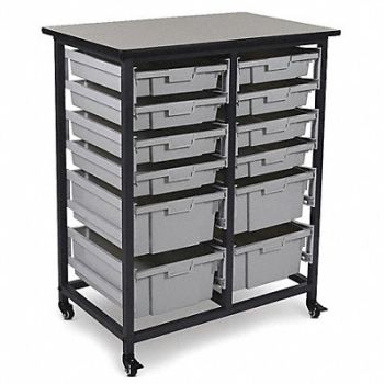 LUXOR Stackable Storage Bins (8 S 4 L), 58ZY89