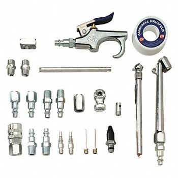 CAMPBELL HAUSFELD Accessory Kit w/Case 25pcs., 59DH35