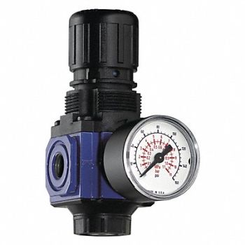 CAMPBELL HAUSFELD Pneumatic Regulator w/Gauge, 59DH69