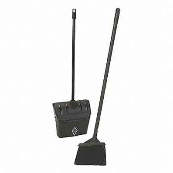 TOUGH GUY Lobby Broom and Dust Pan 31 in Handle L, 59JM31