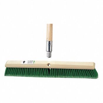 TOUGH GUY Push Broom 60 in Handle L 24 in Face, 59JM39