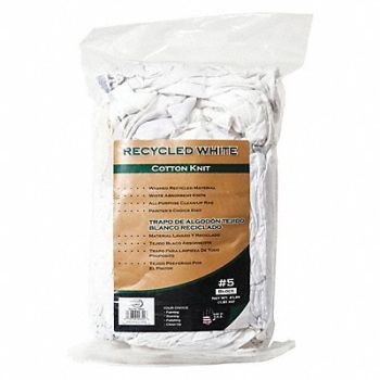 SEYMOUR MIDWEST RAKE Knit Cloth White Cotton 4 lb., 59JU58