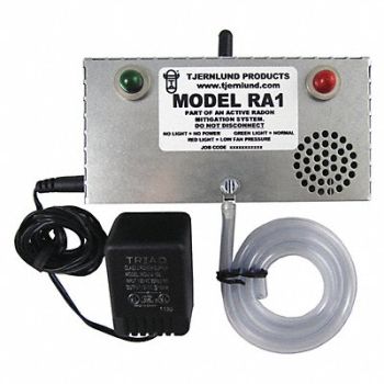 TJERNLUND Radon Fan Failure Alarm, 59JW99
